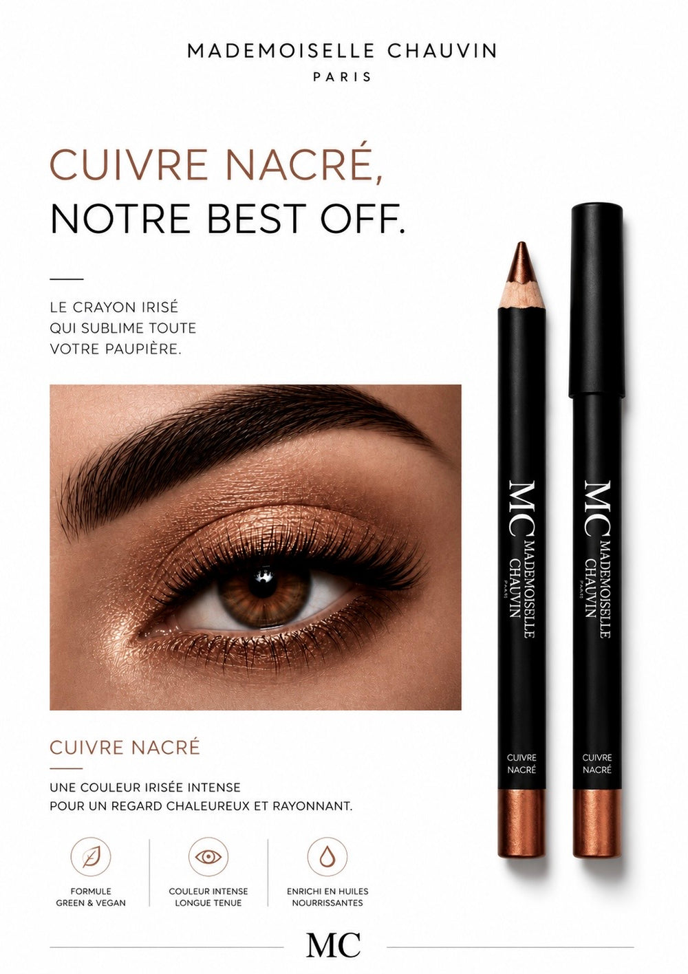 Pearlescent Copper Eyeshadow