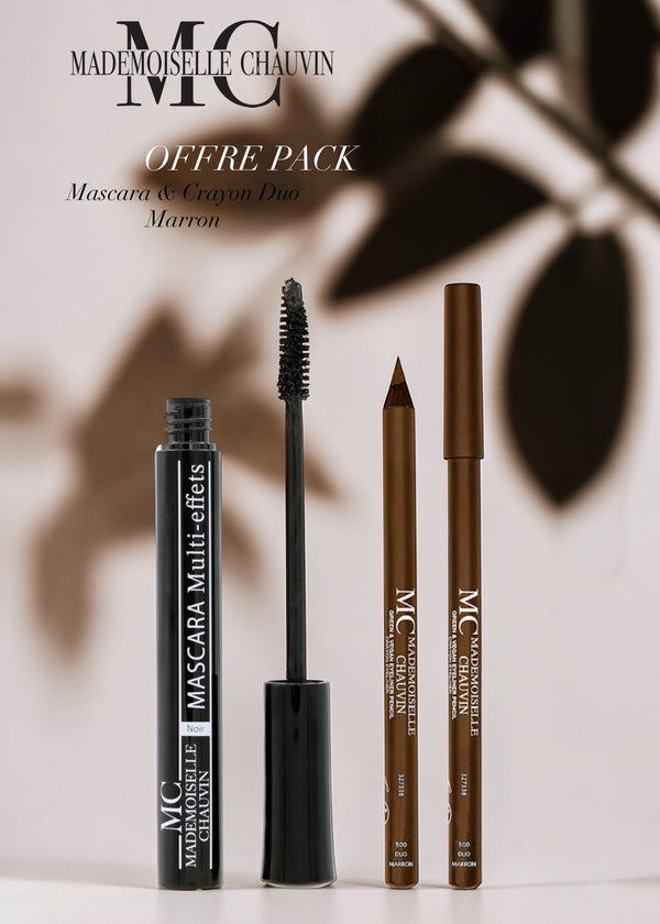Mascara + Crayon Eyeliner DUO Marron