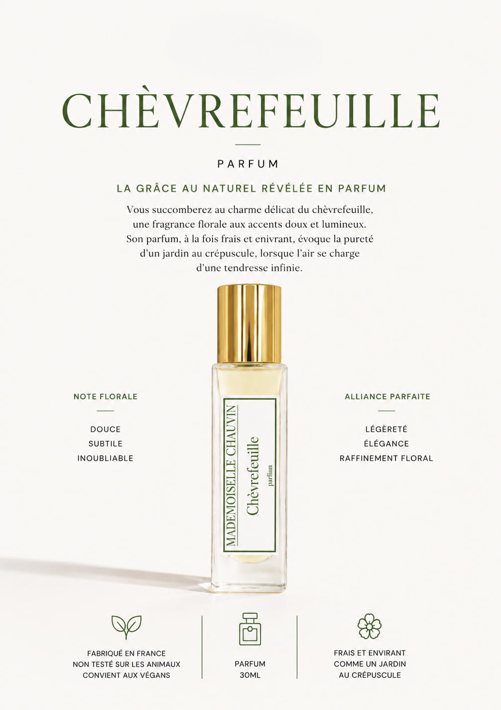 Parfum Chèvrefeuille      30ml