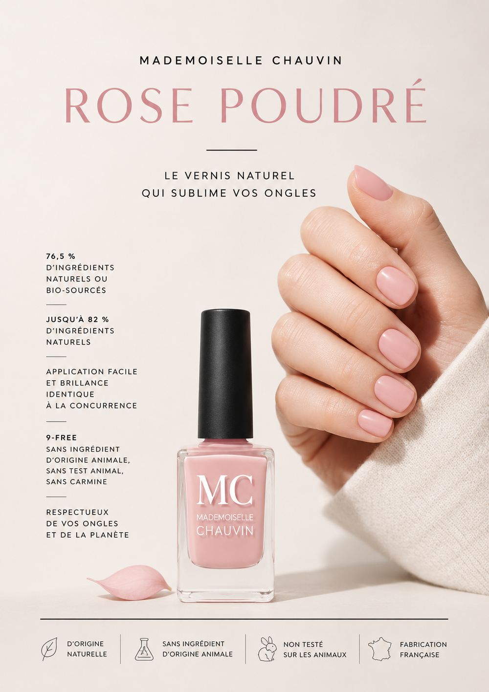 Powdery Pink Nail Polish